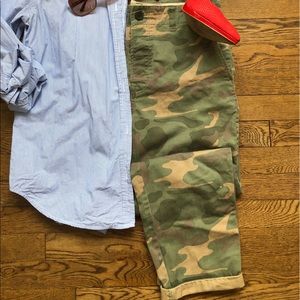 Madewell Camo Cuffed Pants